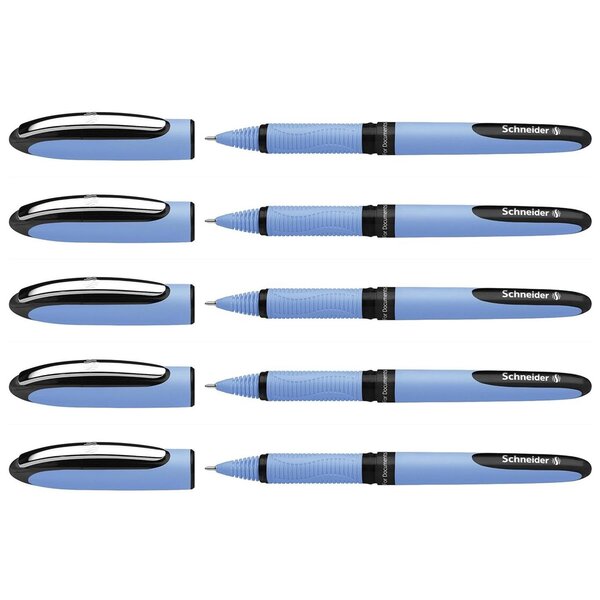 Roller à encre One Hybrid N 05 noir x 5 SCHNEIDER