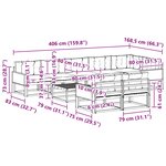 vidaXL Ensemble de canapés d'extérieur 9 Pièces Naturel et Beige