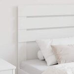 vidaXL Tête de lit avec tête de lit Blanc 80 cm Bois d'ingénierie