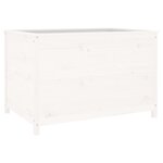 vidaXL Lit surélevé de jardin blanc 119 5x82 5x78cm bois de pin massif