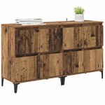 vidaXL Buffets 2 Pièces Bois Ancien 60 x 35 x 70 cm Bois d'ingénierie