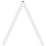 vidaXL Toit de lit pour enfants blanc 199x95 5x88cm bois de pin massif