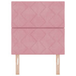vidaXL Tête de lit LED avec tête de lit Rose 80 cm Cuir synthétique