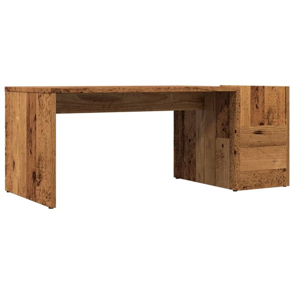 vidaXL Table basse vieux bois 90x45x35 cm bois d'ingénierie