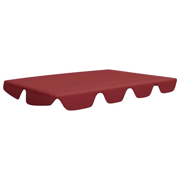 vidaXL Toit de rechange balançoire bordeaux 150/130x105/70 cm