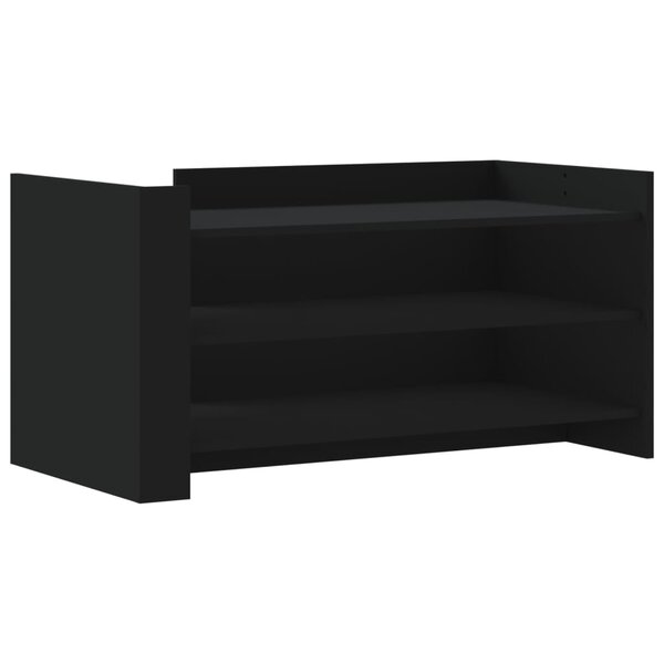 vidaXL Table basse noir 100x50x50 cm bois d'ingénierie