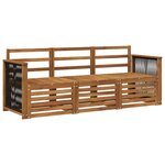 vidaXL Ensembles de canapés 3 pc Bois d'Acacia Massif