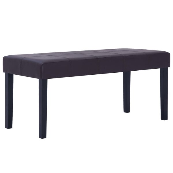 Banc banquette 106 cm marron similicuir 02_0010823