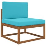 vidaXL Coussin de canapé d'extérieur 2 Pièces Turquoise Polyester