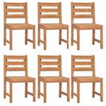 vidaXL Ensemble à manger de jardin 7 Pièces Bois de teck solide