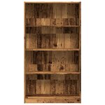 vidaXL Bibliothèque vieux bois 80x24x143 cm bois d'ingénierie
