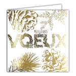 Carte Meilleurs Vœux avec Enveloppe Blanche 15x15cm