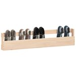 vidaXL Étagères à chaussures murales 2 Pièces 110x9x23 cm Pin massif