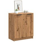 vidaXL Armoire à chaussures chêne artisanal bois d'ingénierie