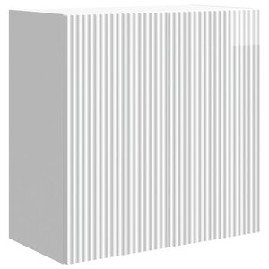 vidaXL Armoire Murale Blanc brillant 59 x 31 x 60 cm Bois d'ingénierie