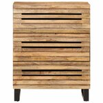 vidaXL Buffet 60x34x75 cm bois de manguier massif brut