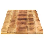 vidaXL Dessus de table rectangulaire bois massif de manguier brut