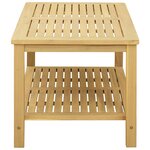 vidaXL Table d'appoint Huile Naturelle 90 x 50 x 45 cm