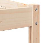 Lit vidaXL avec tête de lit 160x220 cm en bois de pin massif