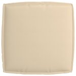 vidaXL Set de coussins de palette 2 Pièces Beige 60 x 60 x 12 cm