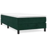 vidaXL Sommier à lattes de lit avec matelas Vert foncé 90x200 cm