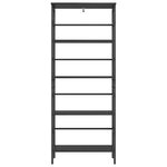 vidaXL Étagère Chêne noir 60 x 29 5 x 149 cm Bois d'ingénierie