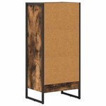 vidaXL Bibliothèque Chêne Fumé 80 x 30 x 155 cm Bois d'ingénierie