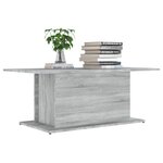 vidaXL Table basse Sonoma gris 102x55 5x40 cm Bois d'ingénierie
