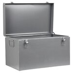 LABEL51 Boîte de rangement Vintage 40x20x25 cm M Gris antique