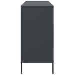 vidaXL Buffet anthracite 100 5x39x79 cm acier