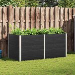 vidaXL Lit surélevé de jardin 200x100x91 cm WPC Gris