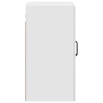 vidaXL Armoire Murale 59 x 31 x 60 cm Bois d'ingénierie Blanc brillant