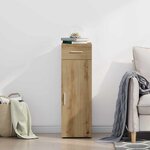 vidaXL Buffet chêne artisanal 30 x 42 5 x 93 cm Bois d'ingénierie