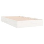 vidaXL Cadre de lit sans matelas blanc bois massif 100x200 cm