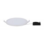 Kit spot à encastrer LED Areo IP44 rond blanc 1x8 W 3000°K Ø 120 mm