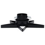 vidaXL Support de sapin de Noël Noir 47x47x13 5 cm