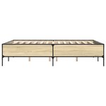 vidaXL Cadre de lit sans matelas chêne sonoma 140x190 cm
