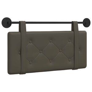 vidaXL Tête de lit suspendue Gris Simili cuir