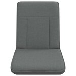 vidaXL Fauteuil de sol ajustable Gris foncé Tissu