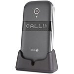 Téléphone mobile à clapet  avec appareil photo doro 6050 - gris