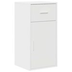 vidaXL Bureau d'angle 2 Pièces Blanc 102 x 50 x 75 cm Bois d'ingénierie
