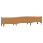 vidaXL Meuble TV Sonoma gris 147 x 34 5 x 30 cm Bois d'ingénierie