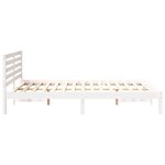 vidaXL Cadre de lit Blanc 140 x 210 cm Bois massif en pin