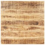 vidaXL Dessus de table Bois de manguier solide 15-16 mm 80x80 cm