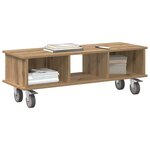 vidaXL Meuble TV Chêne artisanal 100 x 35 x 35 cm Bois d'ingénierie