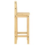 vidaXL Chaises de bar lot de 2 bois de pin solide