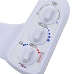 vidaXL Accessoire siège toilette et eau chaude et froide à double buse