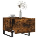 vidaXL Tables basses 2 Pièces chêne fumé 50x50x40 cm bois d'ingénierie