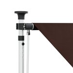 vidaXL Auvent rétractable manuel Marron 150 cm