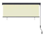 vidaXL Store roulant d'extérieur 160x250 cm Crème